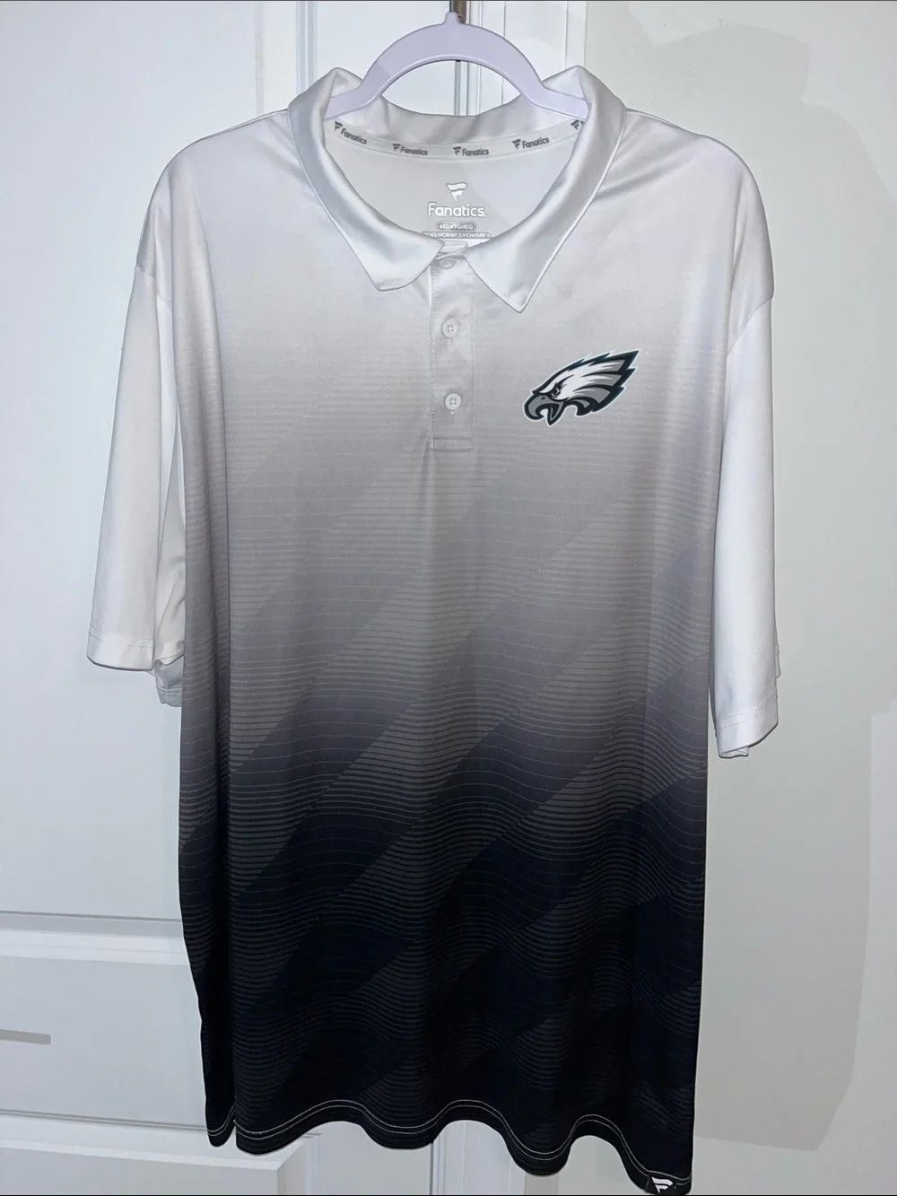 Fanatics big MAN Gradient Philadelphia Eagles Polyester polo golf shirt 4XL /3XL